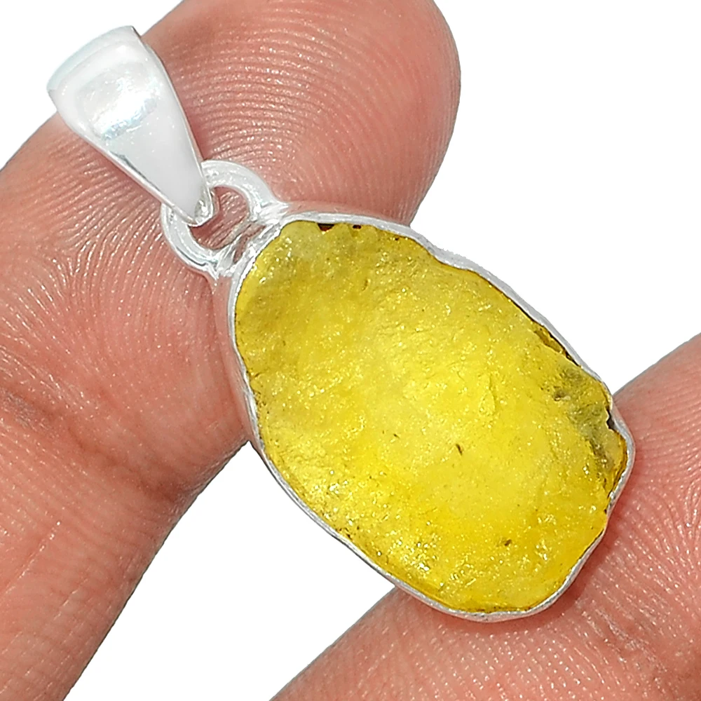 Новое поступление 2022 высококачественные ювелирные изделия из стерлингового серебра 925 пробы грубые подвески с бруцитной изготовление подвесок