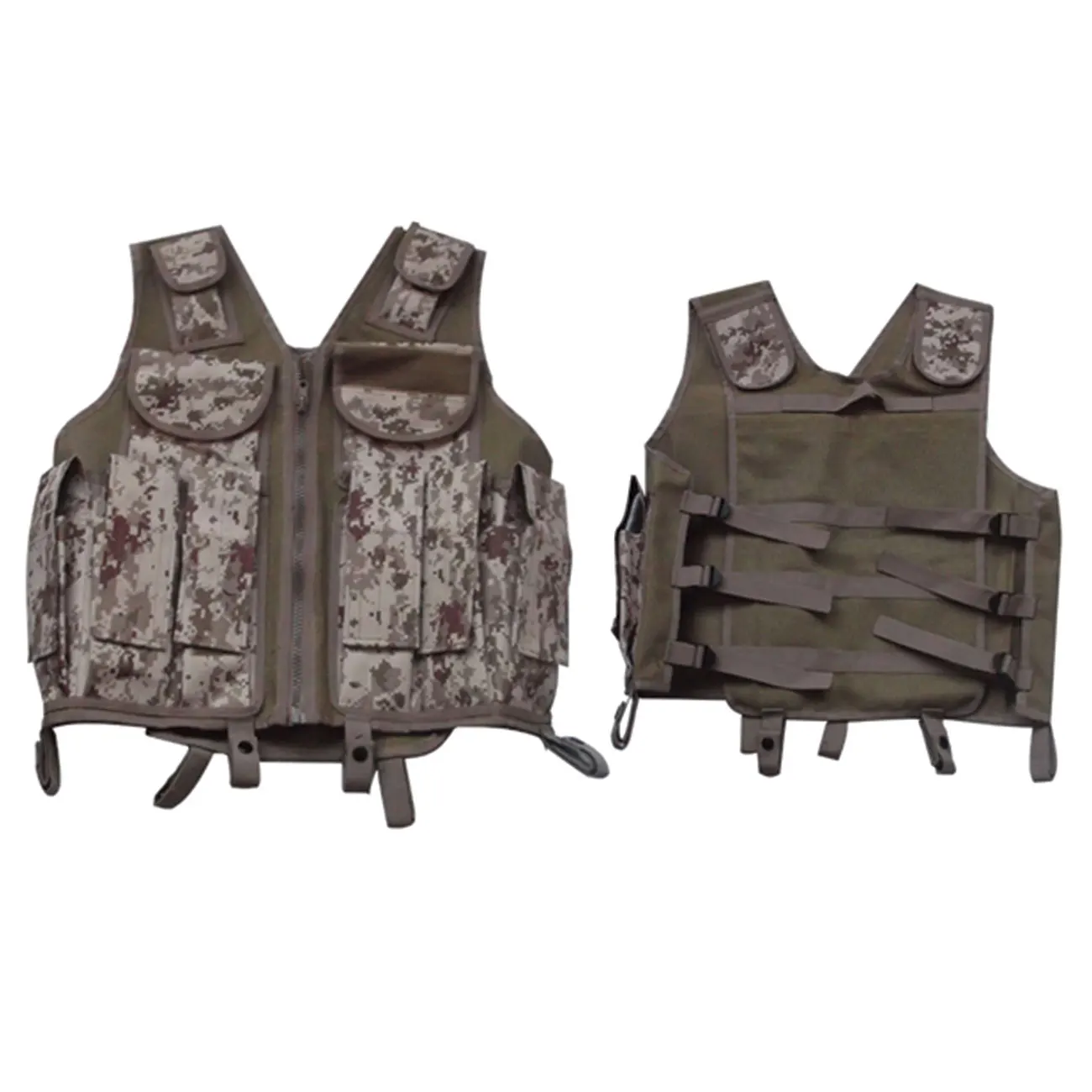 Wholesale Cheap High Quality Multi Pocket Color Stitching Reflective Adjustable Safety Vest