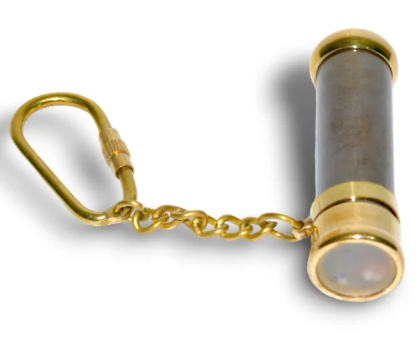 Antique Vintage Maritime Brass Kaleidoscope Educational Science Fiction Brass Keychain Kaleidoscope Toy Car & Bike Keychain