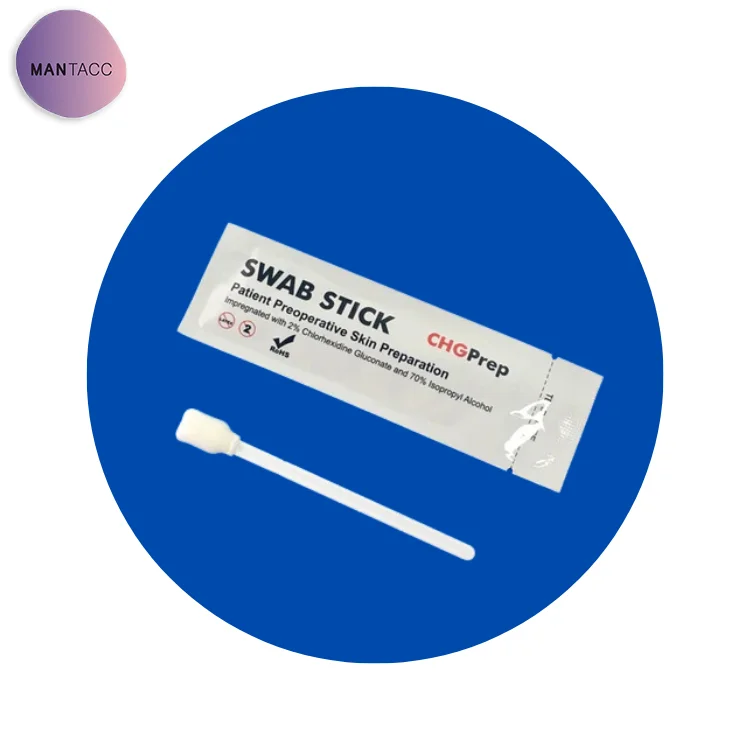 Factory Price  Manufacturer OEM Surgical Injection Alcohol 2% Chg 70% Ipa Skin Prep Foam Antiseptic Swab