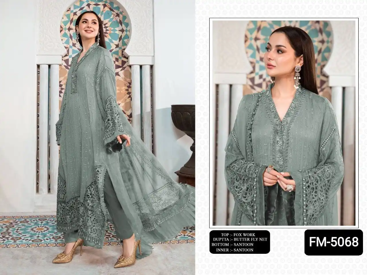 Indian Designer Clothes Heavy Fox Georgette with Multi Thread and Jari with Sequence Embroidery Work Salwar Kameez for Women