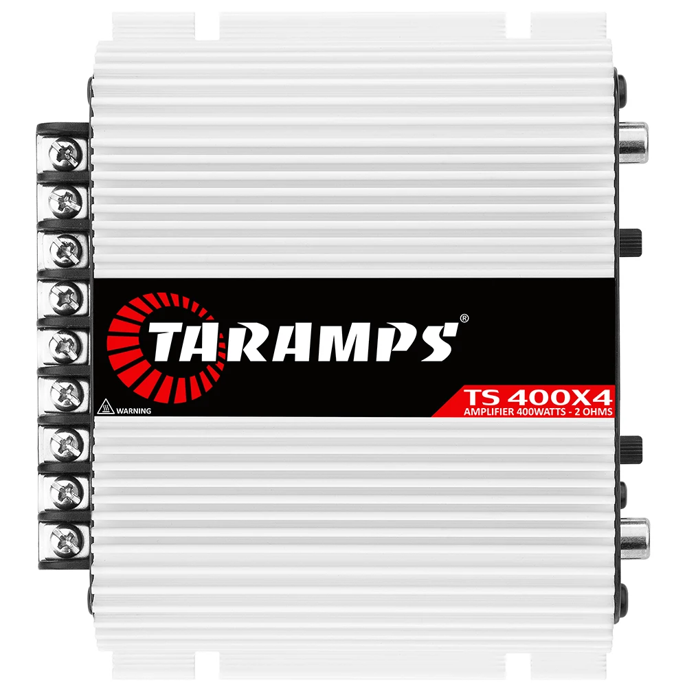 Taramps TS 400x4 FULL RANGE 2 Ohms 400 watts RMS 4 Channels Car Audio Amplifier RCA Input Class D, Multi-channel Amp High Power