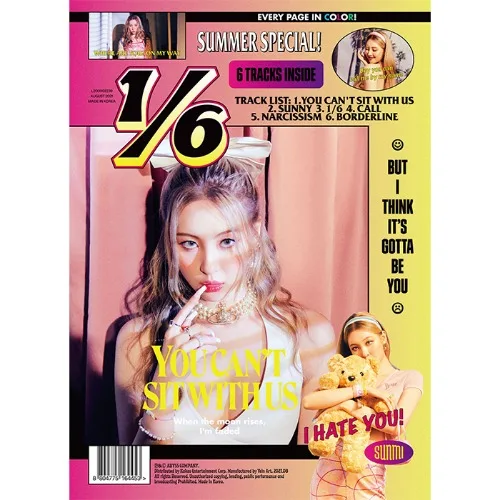 [Official KPOP Album] Korean IDOL Girl Group SUNMI 3rd MINI ALBUM 1/6 one-sixth