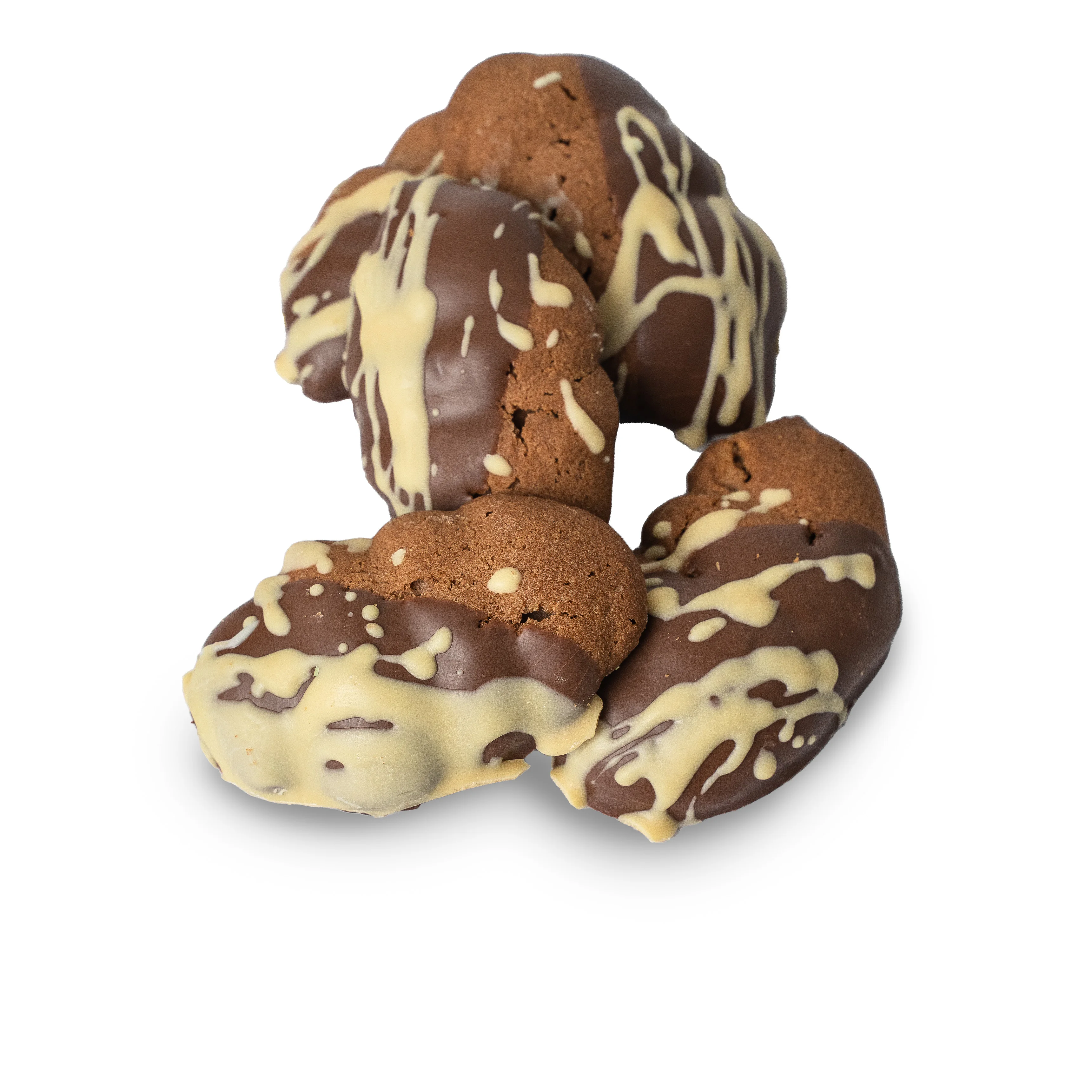 High quality traditional sicilian sweet and crunchy handmade baked pastry biscotti ciokocaramel cocoa and caramel based 250g