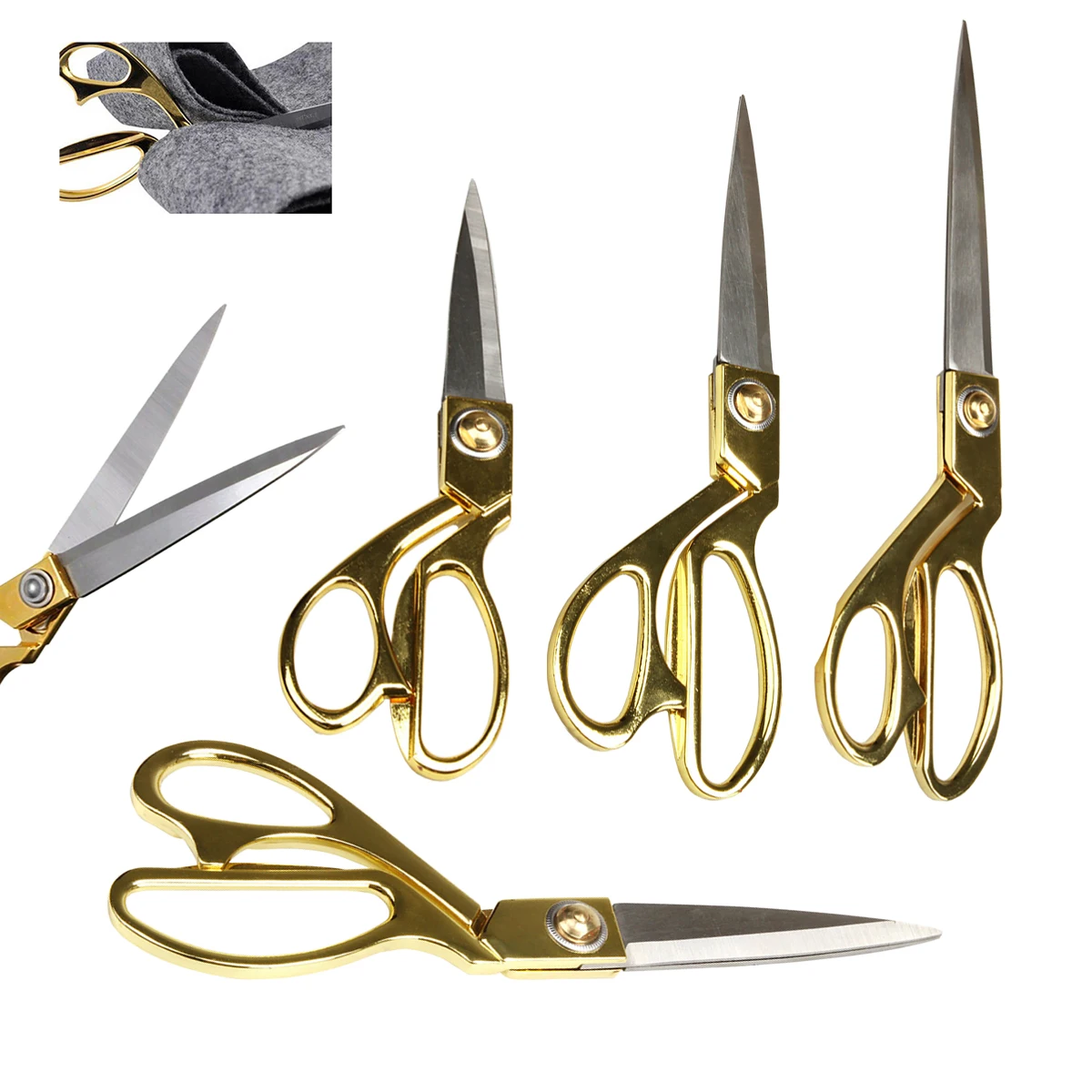 Hot sale stainless steel Sewing Trimming Scissors Tailor scissors Wholesale Household Professional Tailor Shear