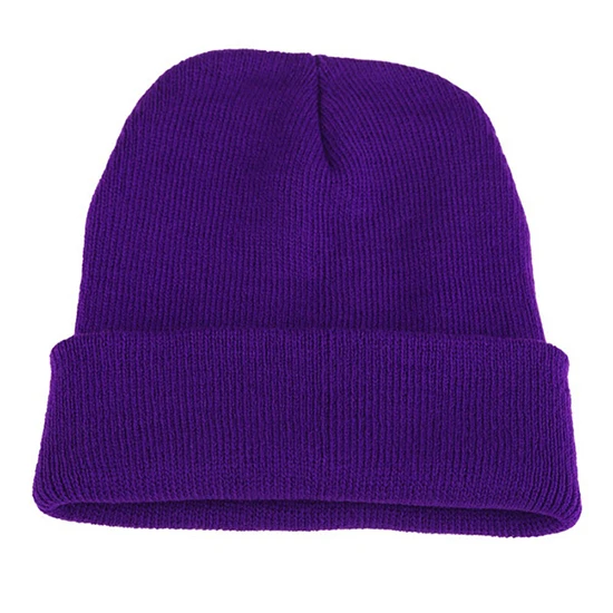 Rich Cotton Unisex Wool Beanie Hat 100% Acrylic Warm Soft Winter Hat Knitted for Men Women Head Wear Various Colors Plain Beanie
