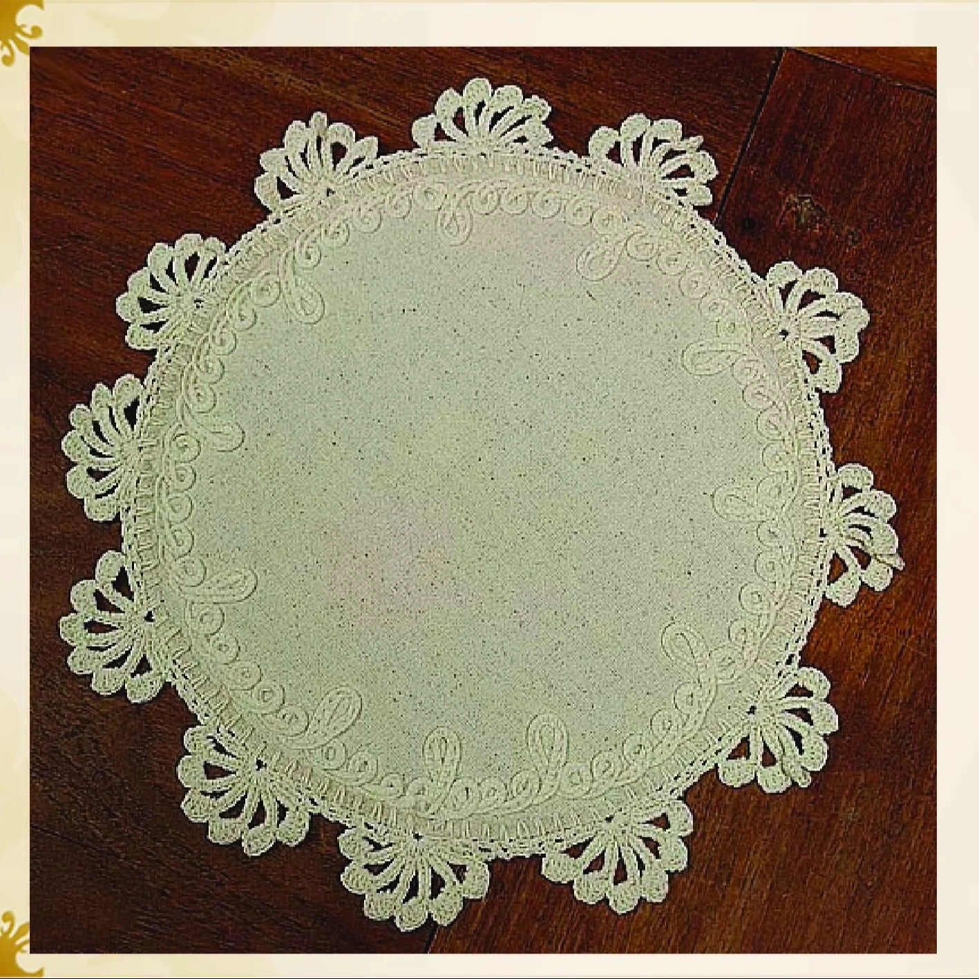 Luxury Quality Tablecloth Runner White Lace Detailed Tablecloth Handcrafted 100% Turkish Cotton Lacy Product Worldwide Shipping