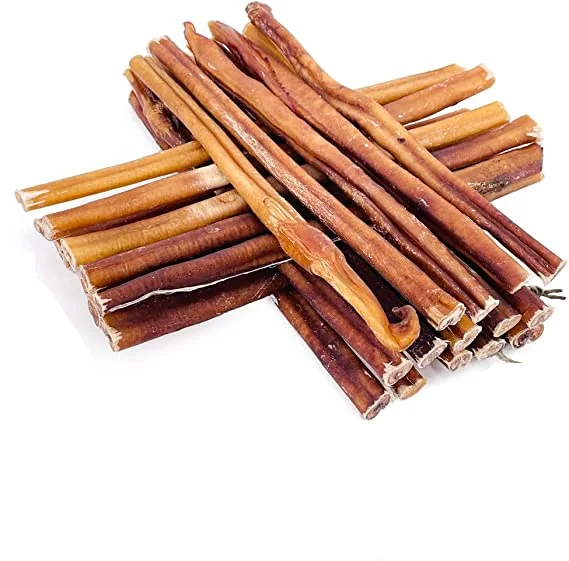 Long lasting flavor High quality Bully sticks Raw dog Food treats Bulk bully sticks chew bones Satisfies chewing Vet dog treats
