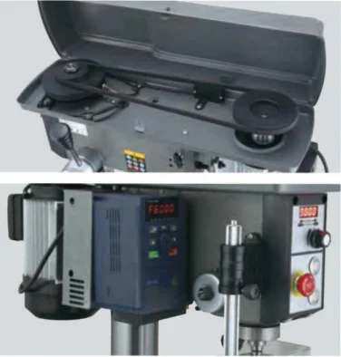 Variable Speed Bench Drill Press DP-VS Series with Cast Iron Base Heavy Duty Semi-Industrial Drilling Machine
