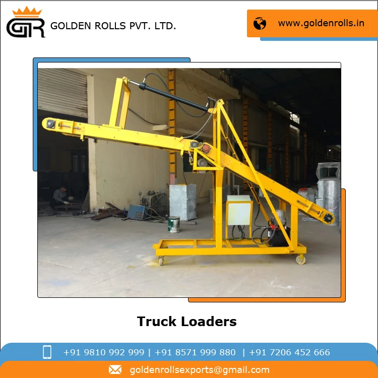 Top Quality Customized Food Grade Portable Truck Loader Conveyor Available with VFD for Speed Control at Best Price