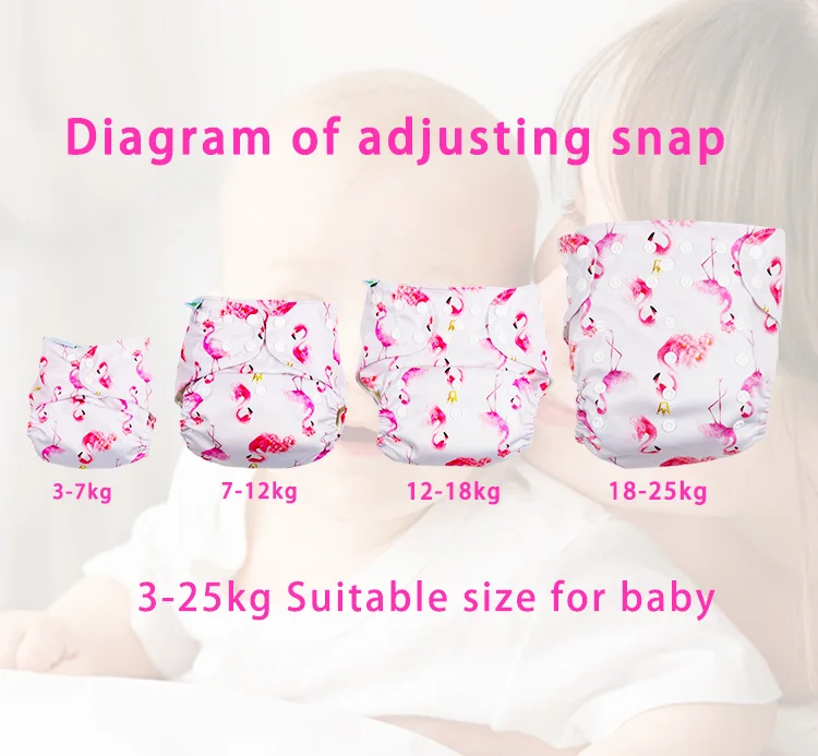 Wholesale Golden Supplier Ananbaby Organic  Washable Cloth Diapers Flat Sized Washable Baby Reusable Diapers Baby Cloth Diaper
