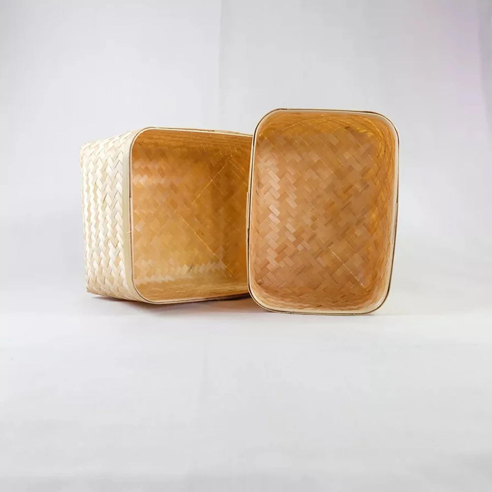 Hot cheap Vietnam wholesale bamboo basket household round shape bamboo baskets