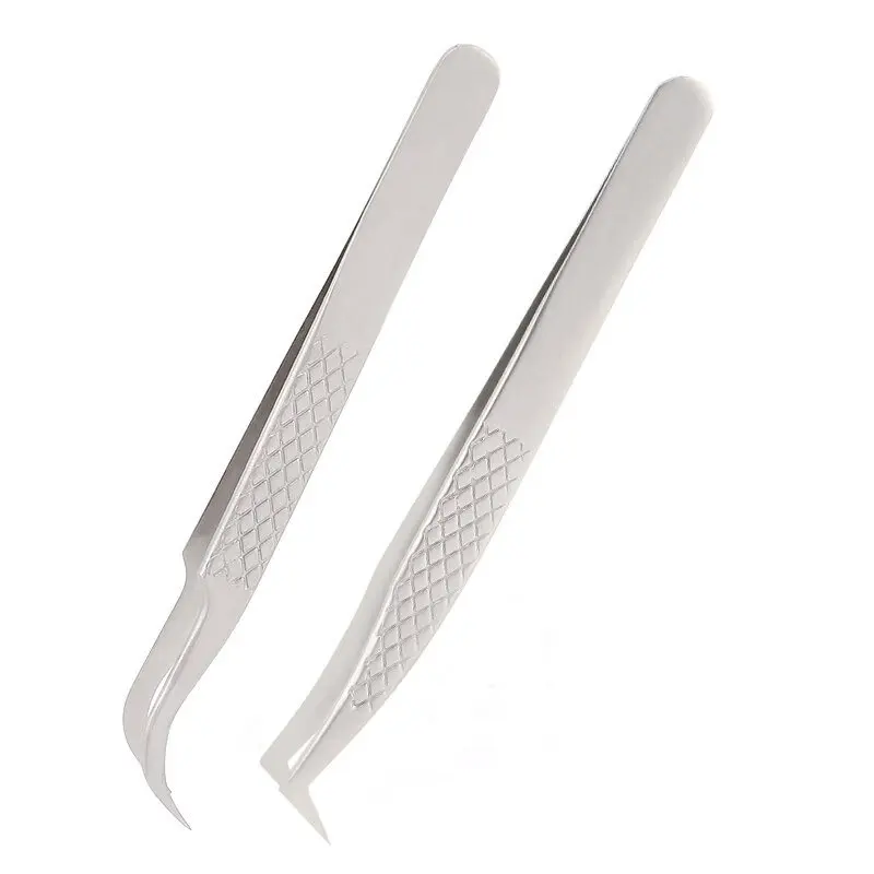 Your Own Logo Design Lash Tweezers Pakistan Made Professional Stainless Steel Eyelash Extension Tweezers