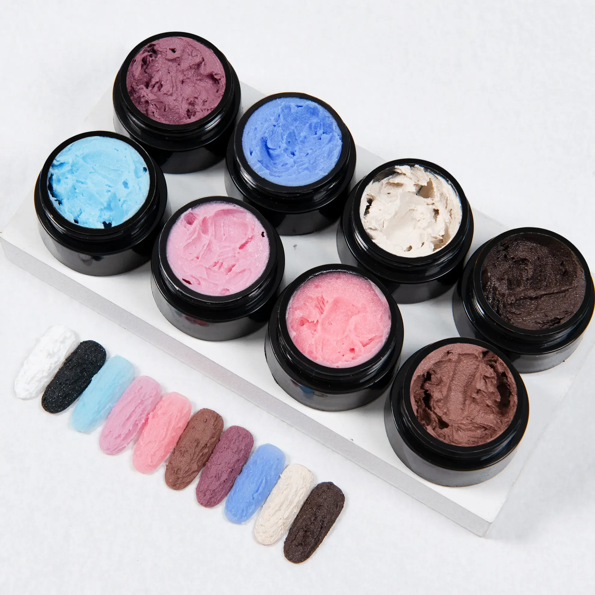 Frenshionl Chinese Factory Colors Gypsum Sculpture Gel Polish Natural Long Lasting Carving Drawing Gel Nail Polish