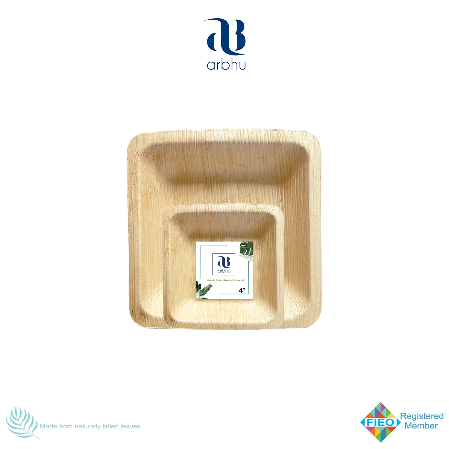 Eco- Friendly compostable and biodegradable elegant bamboo like material palm leaf bowls and plates