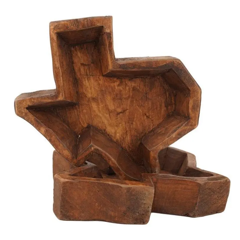 High Quality Wooden Dough Bowl Oval For Candle Making Texas State Gift Holiday Customized Bowl Vietnam Wholesale