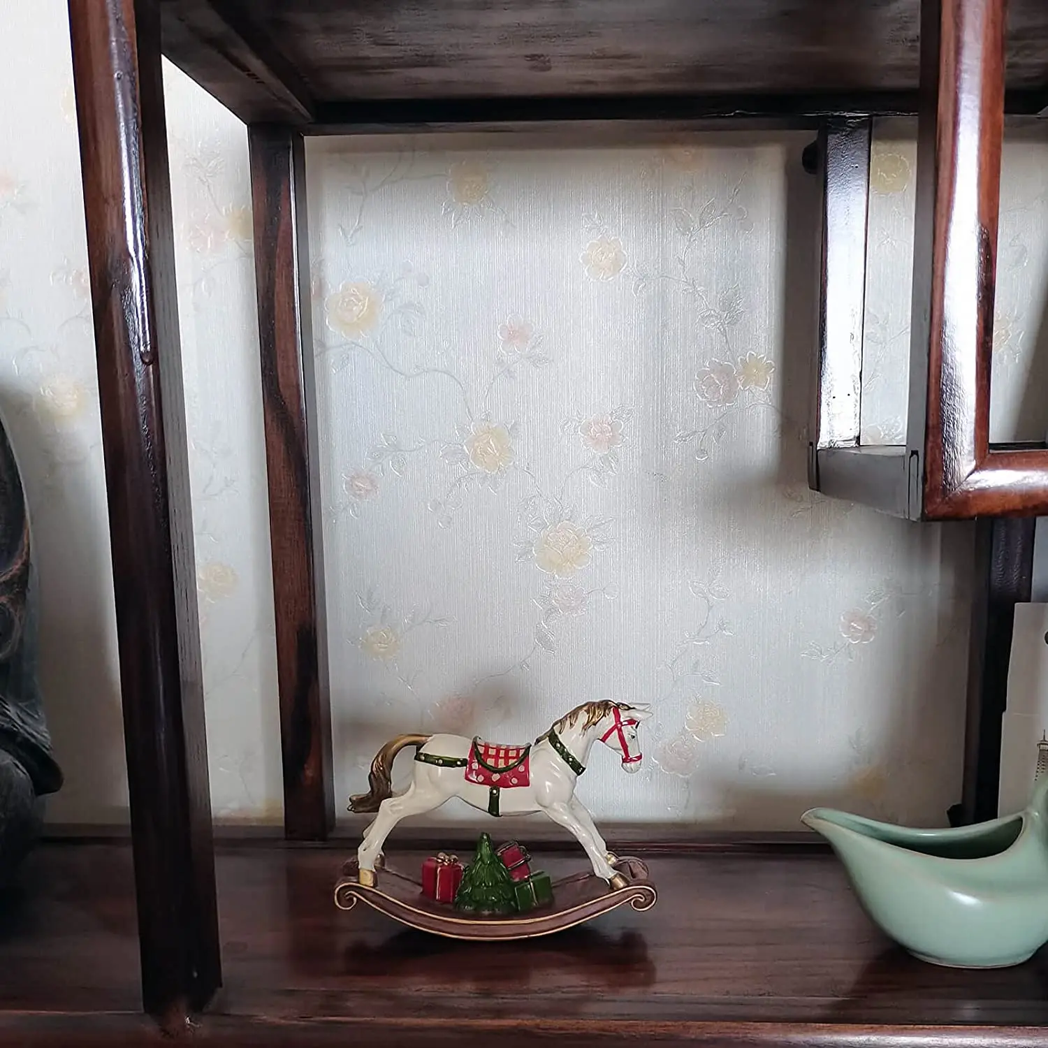 Hand Made and Painted Resin Rocking Horse Figurines Statues