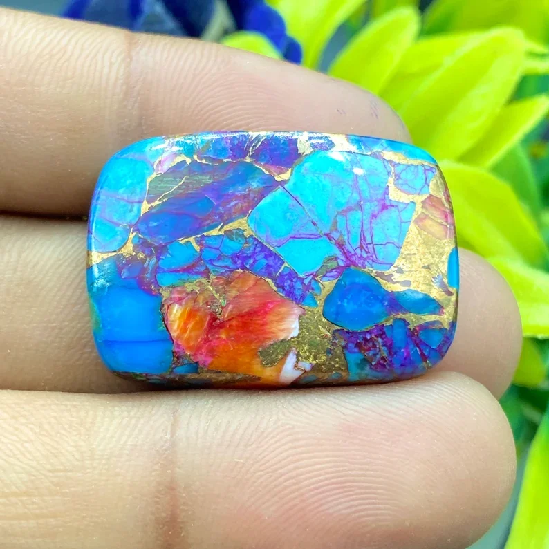 Excellent Quality Natural Orange Spiny Oyster Multi Shape AA+ Grade Genuine Loose Cabochon Gemstones For Jewelry Making Use OEM