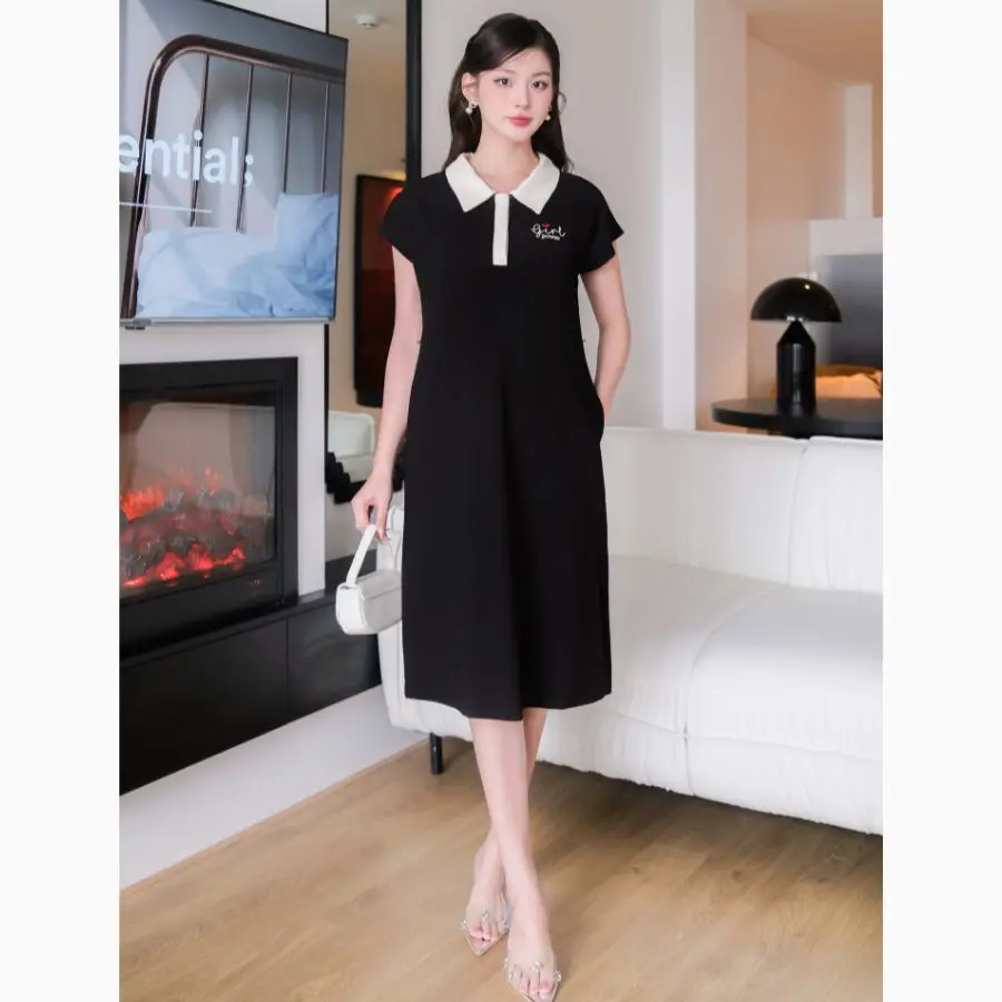 High Quality Anti-Shrink Maternity Dress Sweat-Absorbent Soft Comfortable Fabric Good Absorbency for Summer Use-Vietnam V1123