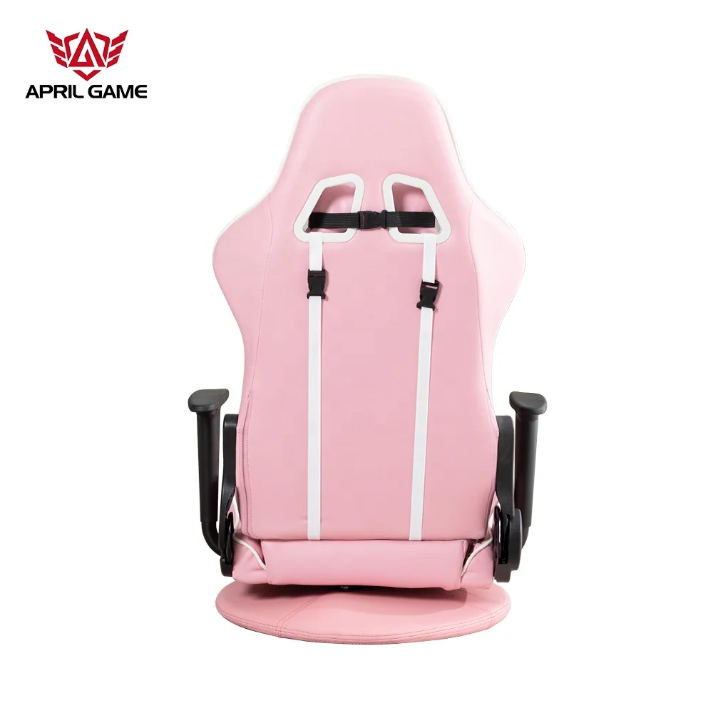 hot selling model computer e-sport Japanese pink swivel floor gaming chair without wheels