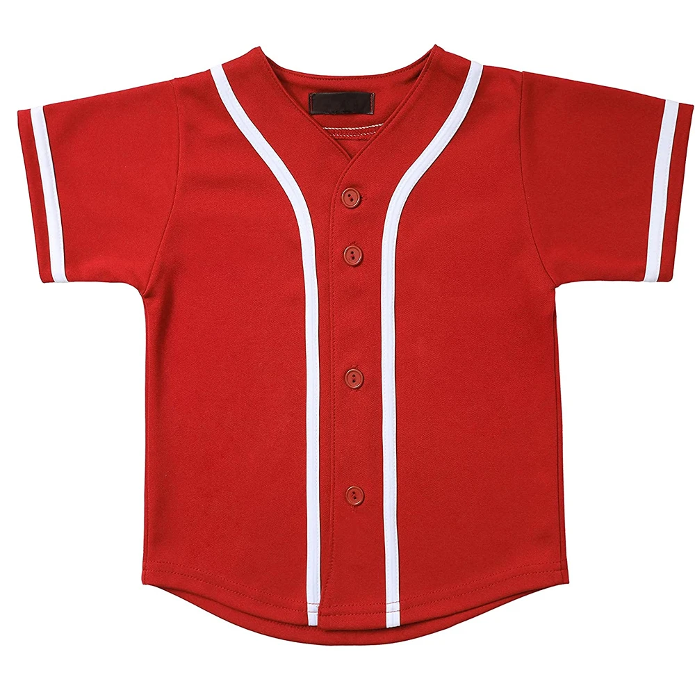 Hat and Beyond Kids Baseball Jersey T Shirts Team Uniform PE School League 100% Polyester Lightweight  Standard US Sizing