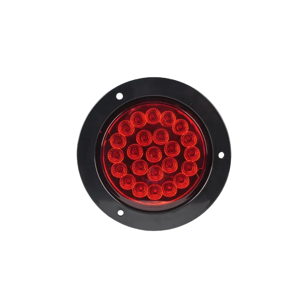 12v 24v Light Waterproof Red Round Truck Rear 4 Inch Led Tail Light Round Turn Tail Rear Light For Truck Trailer
