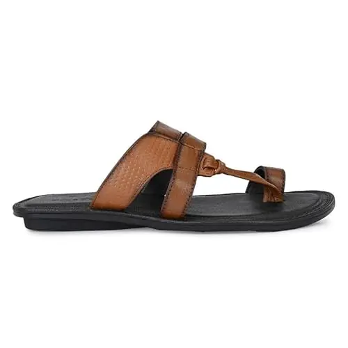 wholesale men genuine leather slippers fashion Comfortable Men slippers Custom Logo Hard-Wearing Flat Pu sole