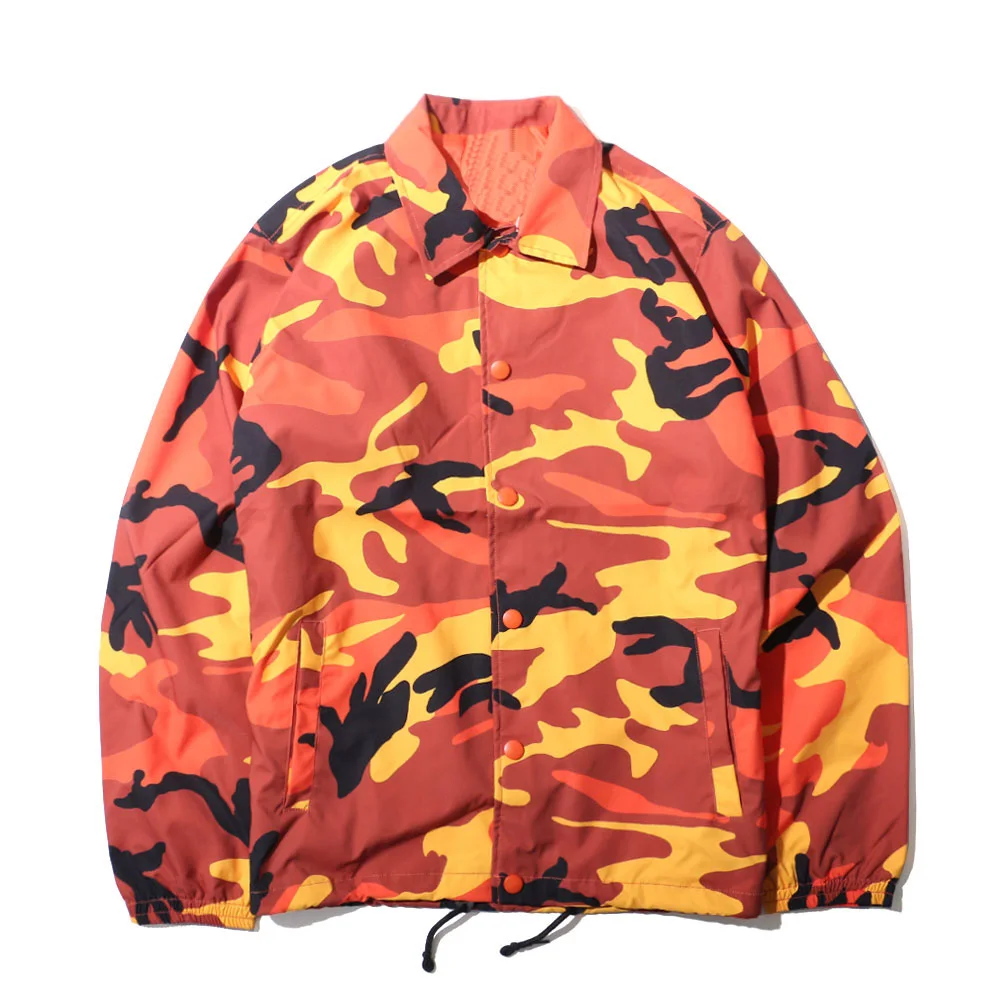 Wholesale 2022 Sublimation Fashion Coaches Jacket Nylon Streetwear Customize OEM Hip Hop Coaching Training Jacket For Mens