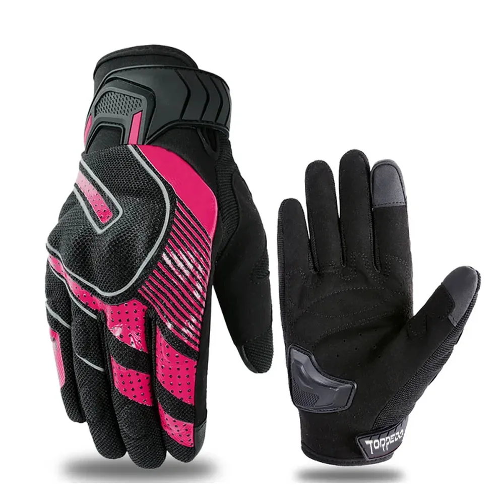 Latest Design Customer Company Logo Printed Top Quality Best Sheep Leather Motorbike Glove Hot Selling Leather Motorbike Gloves