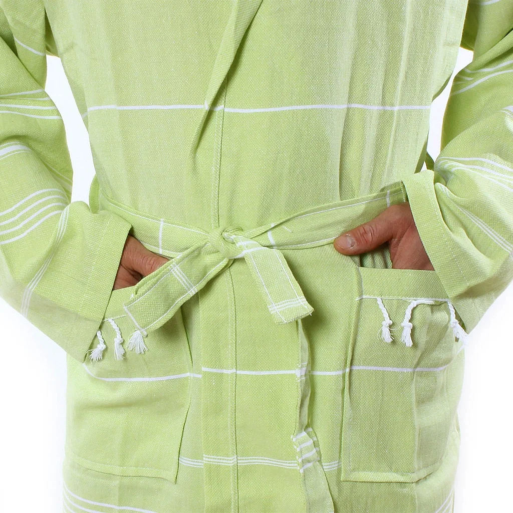 Pure Series High Quality Unisex Turkish Cotton Bathrobes for Women Men Hotel Robes Custom  Logo Packing Luxury Sleepwear Robe