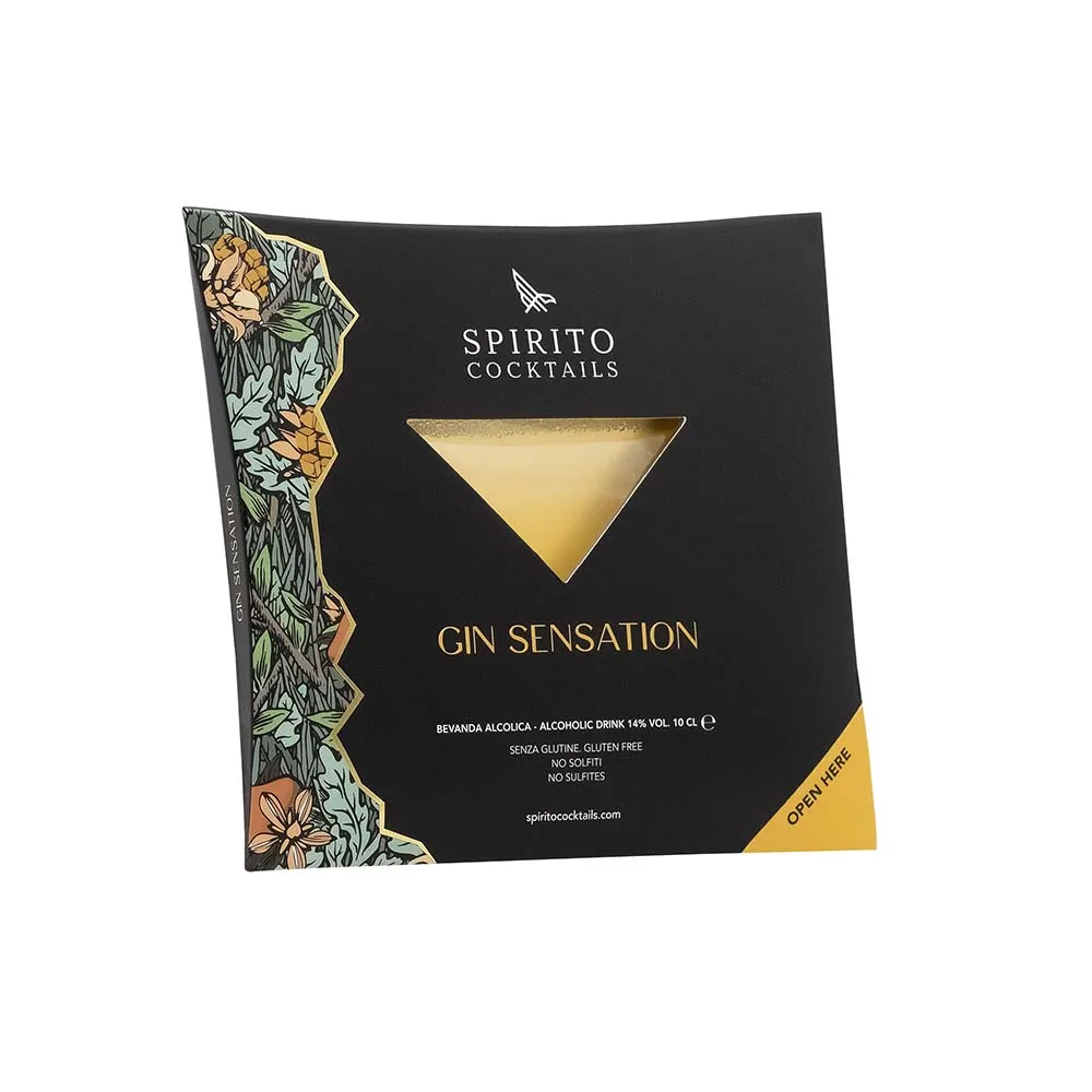 Предварительно смешанный Джин ощущение кустарного качества сделано в Италии с ремесленными спиртными напитками для домашнего бара