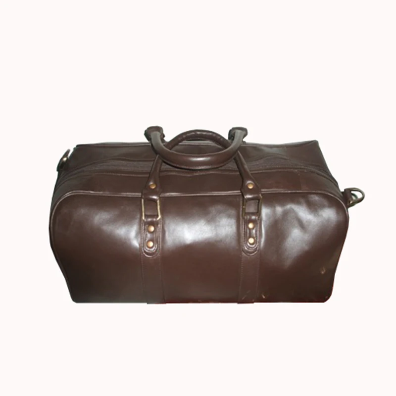 Premium Quality Best Price Custom Made Leather Duffle Bag For Sale / New Design Comfortable Leather Duffle Bag