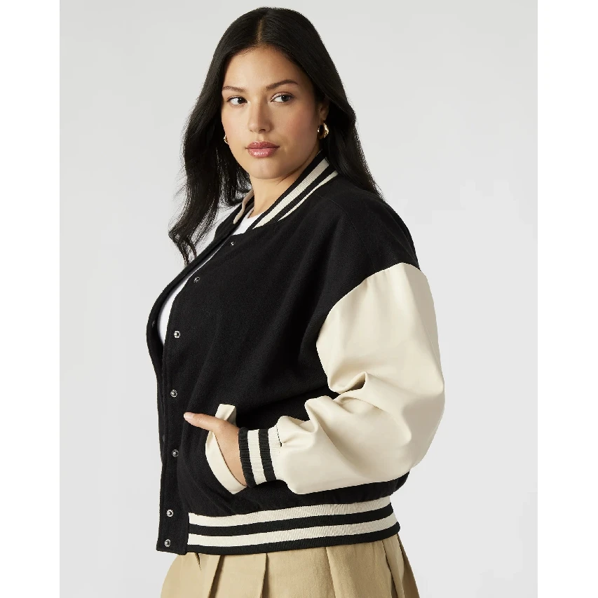 Wholesale Custom Logo Baseball Varsity Jacket Women High Quality Women Varsity Jacket Fall Varsity Jackets