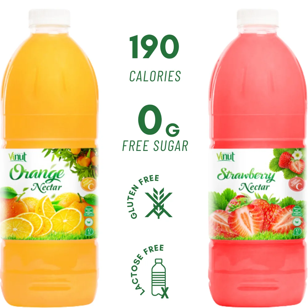 Manufacture Beverage - 100% High Quality Pure Strawberry Fruit Juice Drink 2 Liter Water Bottle - Free Sample - Private Label