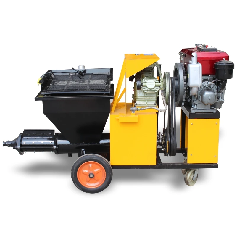 High-performance Automatic Sand Mortar Spray Pump Machine/Wall mortar spray Machine diesel mortar sprayer