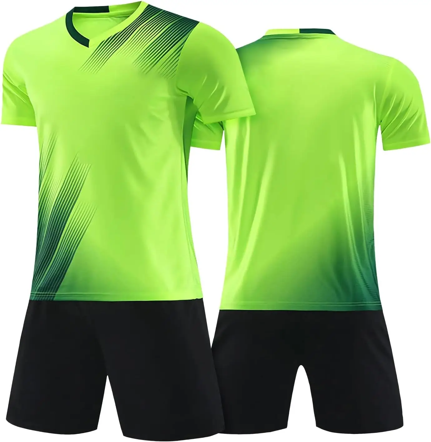 Global wholesale garment supplier design men football wear custom uniform high quality training kit full set soccer jersey blue