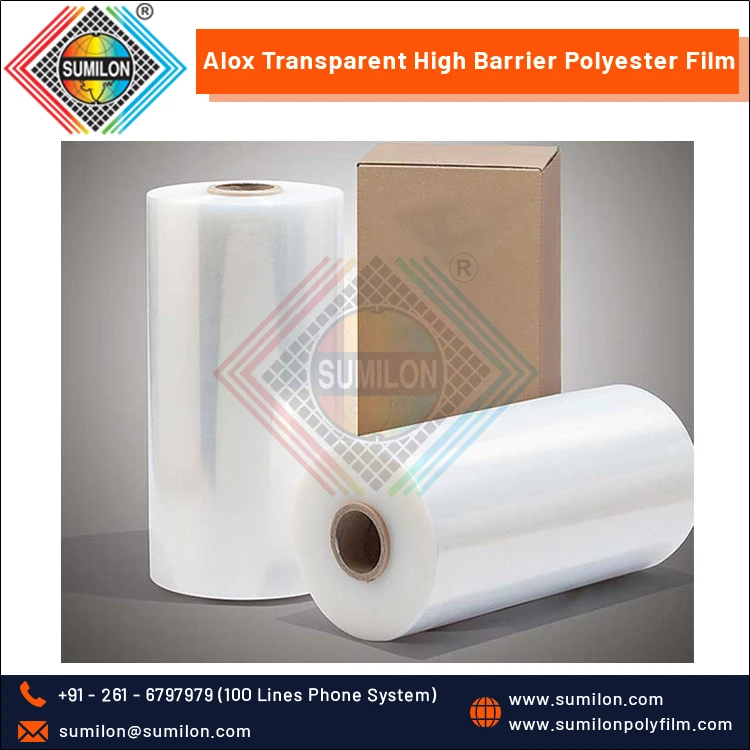 Best Quality Alox Transparent High Barrier Speciality PET Polyester Food Packaging Films Plastic Film Roll for Bulk Buyers