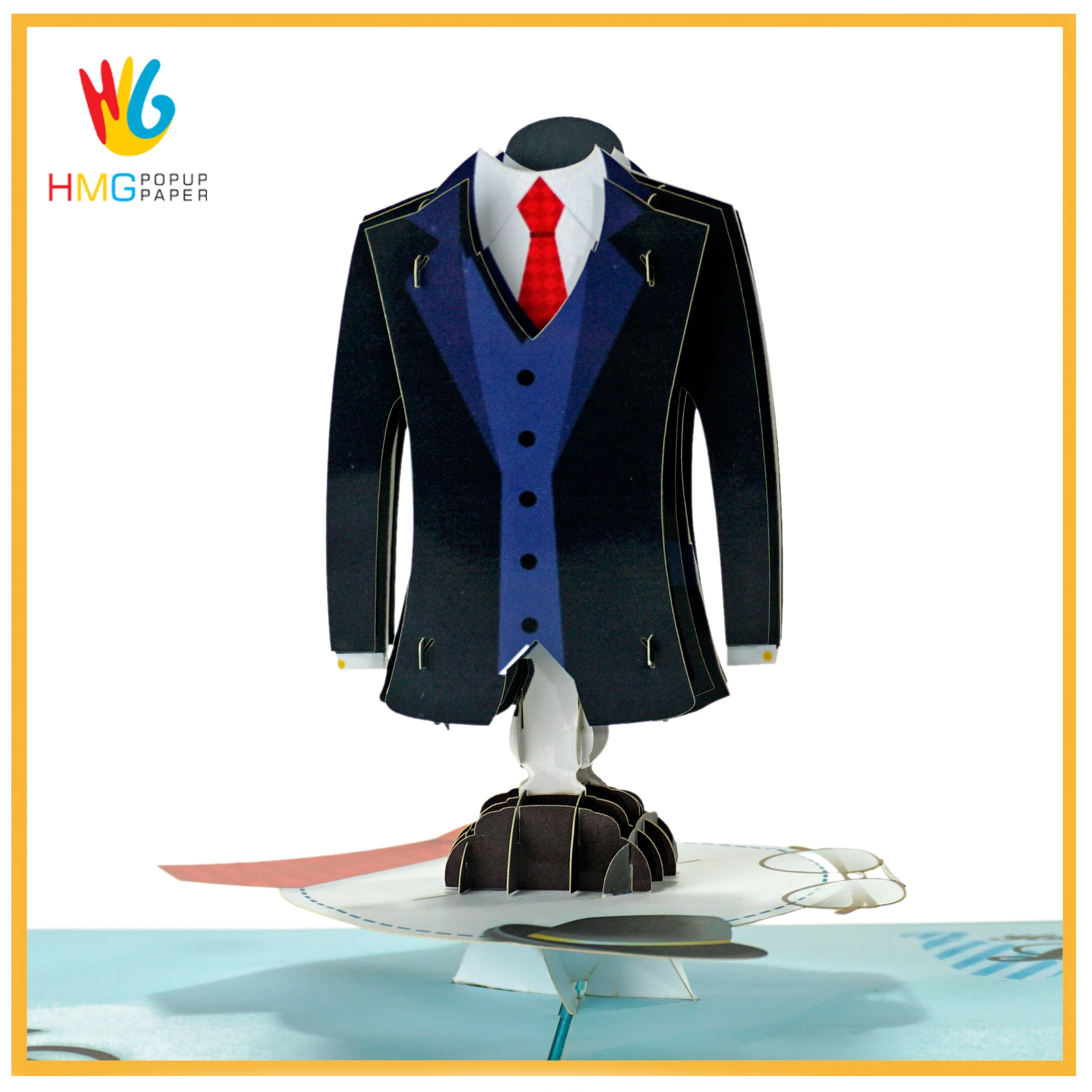 Wholesale Laser Cutting 3d Greeting Popup Card With Design Model  Car in 3D Pop-Up Card for Birthday or father day