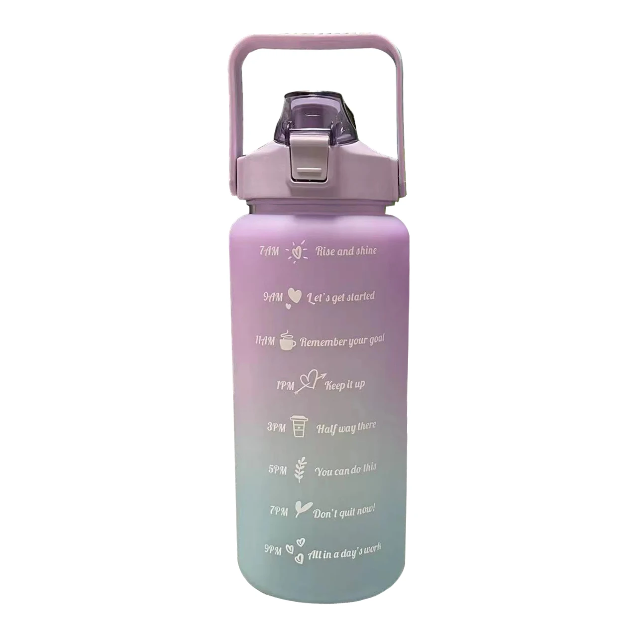 3pcs Botella Agua 2000ml 900ml 300ml water bottle termos Gym Water Bottle Set With Straw