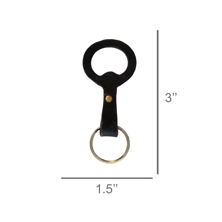 Ручной работы дешевый индивидуальный дизайн скотовый брелок открывалка для бутылок металлический цвет черный Круглый баров и ресторанов холодных напитков
