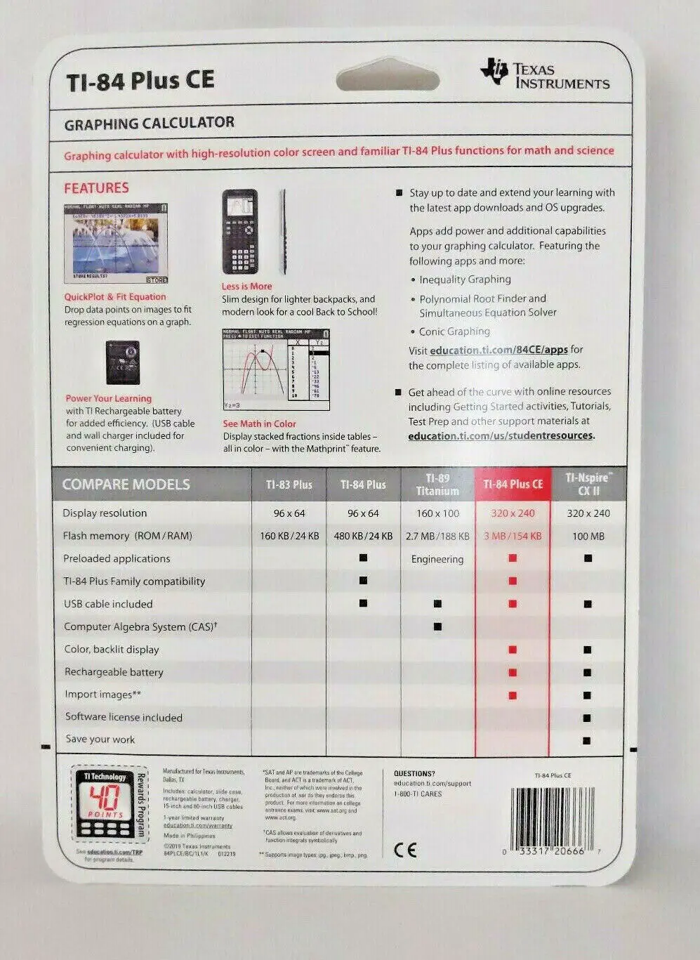 Wholesale Dealer of Texas Instruments TI-84 Plus CE Graphings Calculator Black 7.5 for Bulk Purchasers