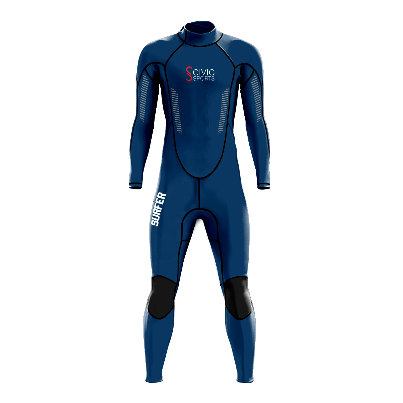 Mens Wetsuit 3mm Full Diving Suit Youth Neoprene Wetsuit Warm Full Body Long Sleeve Swim Suits Front Zipper One Piece
