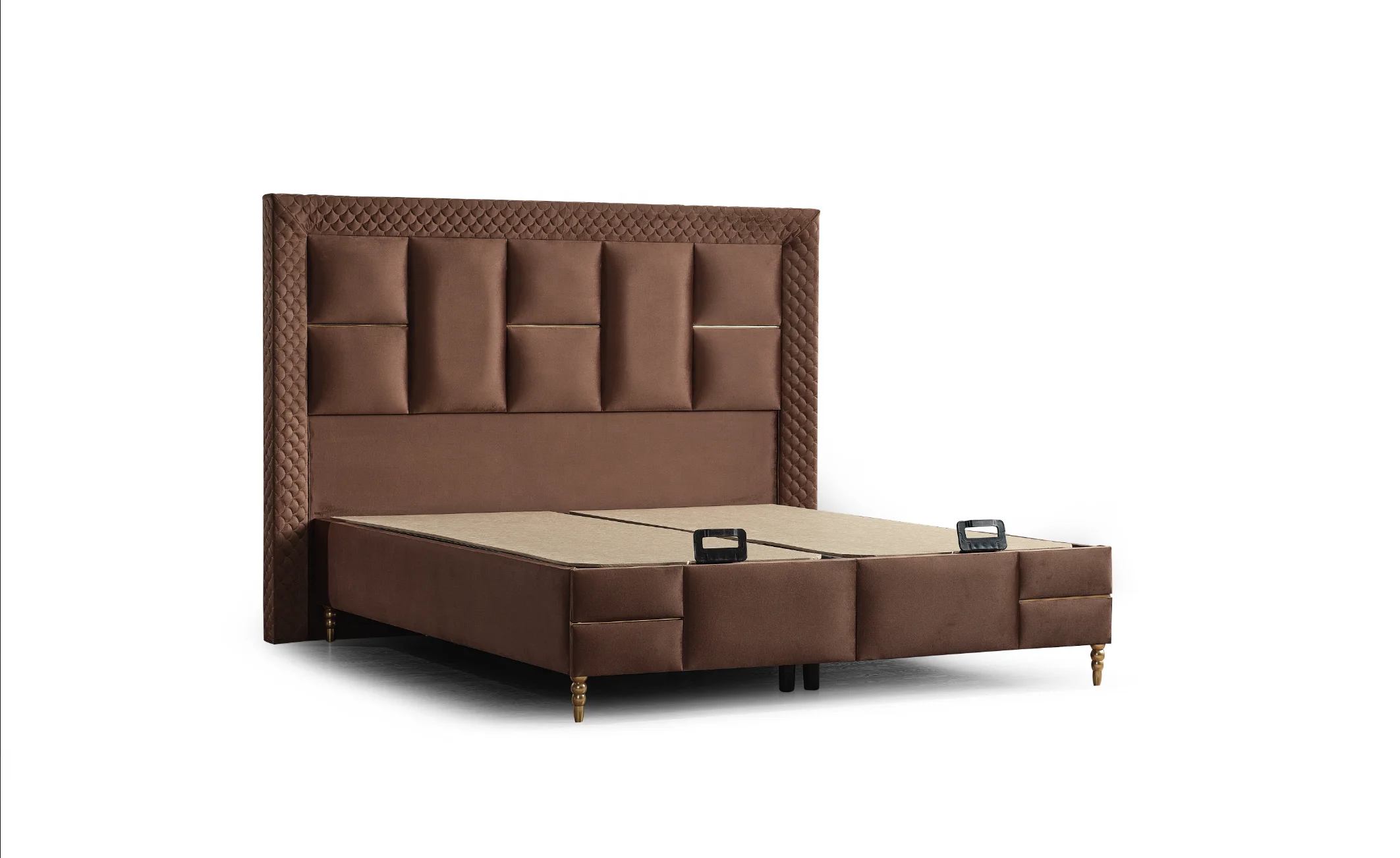 Luxury Design Comfort Fabric Single Headboard Platform King Size Queen Double Bed Beds Hotel Bedroom Furniture Sets