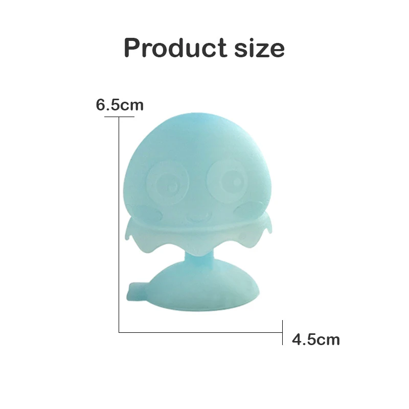 Water Jellyfish Bathtime Toy with Suction Summer Pool Refillable Bath Toys for Baby Happiness Energy