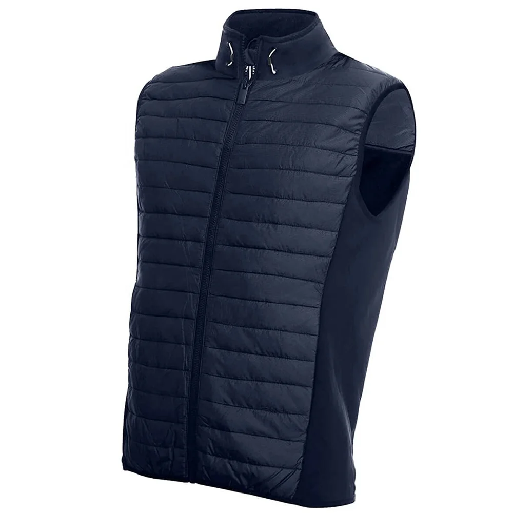 OEM Jacket Waterproof Bodywarmer Sleeveless golf Padded Warm Filling down Puffer Lightweight softshell Quilted Puffy Vest OEM