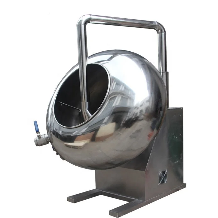 nut peanut almond chocolate coating pan coated peanut processing machine