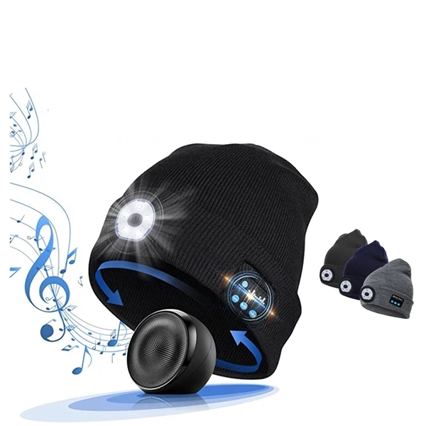 LED Light Up Bluetooth Beanie Stay Connected and Bright in This Tech-Forward Headwear Illuminate Your Style
