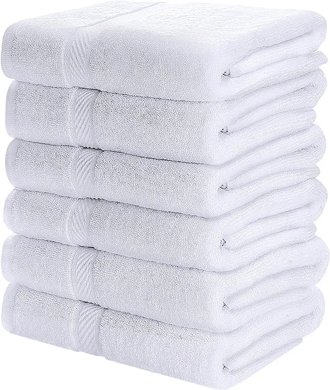 100% Cotton Quick Dry Bath Towel Set for Bathroom Hand Towels and Washcloths Sets, Spa and Gym Towels, Soft Hotel Quality Absorb