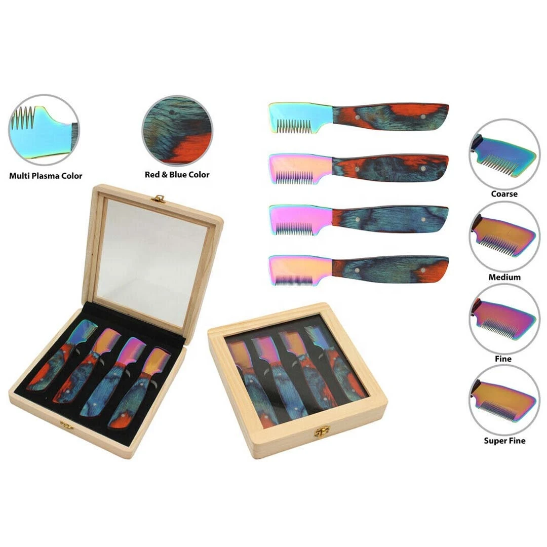 Animals Hair Cutting Non Slip Manual Wholesale Wood Handle Stainless Steel Knife For Pet Hair Remover