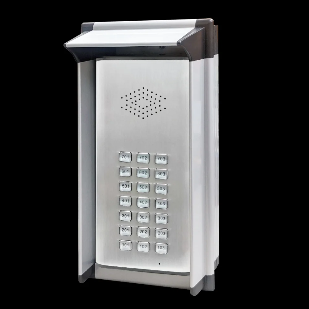 4G беспроводной многофункциональный аудио домофон 24 кнопки вызова для многоквартирного дома GSM дверной телефон с мобильным управлением